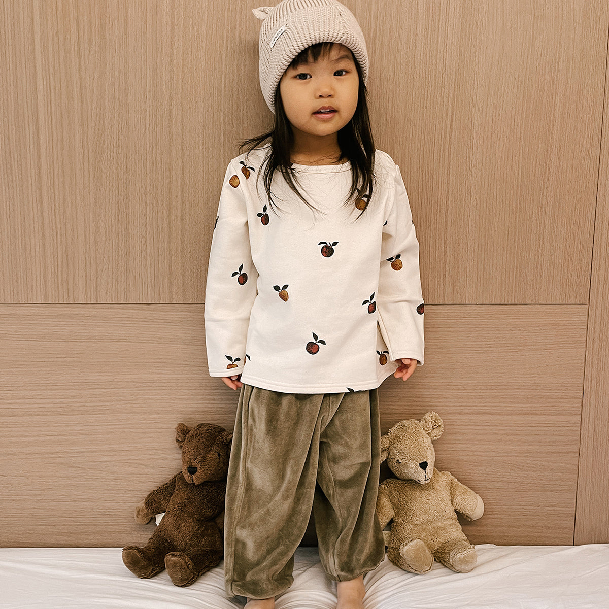 PORGY PANTS 【KAKI】/ STUDIO BOHEME PARIS STUDIO BOHEME】18M,24M: PORGY PANTS - KAKI (VERVET) | Brand