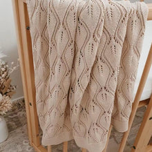 Load image into Gallery viewer, Heirloom Hazelnut Blanket
