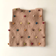 Load image into Gallery viewer, [預購] Babytoly - Popcorn Vest (Ecru 底 + Rainbow 球球)
