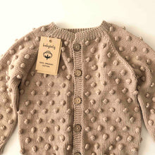 Load image into Gallery viewer, Babytoly - Popcorn Cardigan (Beige)
