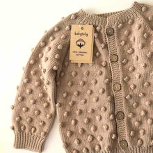 Load image into Gallery viewer, Babytoly - Popcorn Cardigan (Beige)
