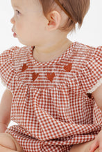 Load image into Gallery viewer, Quincy Mae - Lenore Romper Red Gingham
