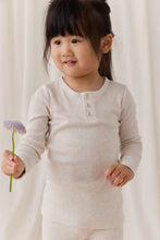Load image into Gallery viewer, [預購] Jamie Kay - Organic Cotton Modal Long Sleeve Henley - Oatmeal Marle
