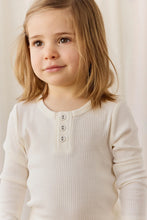 Load image into Gallery viewer, [預購] Jamie Kay - Organic Cotton Modal Long Sleeve Henley - Milk
