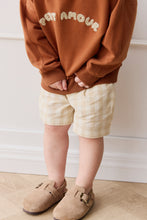 Load image into Gallery viewer, Jamie Kay - 薄款短褲 - Gingham Pale Khaki

