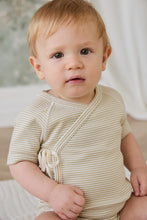 Load image into Gallery viewer, Jamie Kay - Fine Rib Short Sleeve Bodysuit - Petite Stripe
