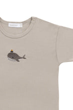Load image into Gallery viewer, Jamie Kay - Pima Cotton Hunter Tee - Hazy Taupe Whale
