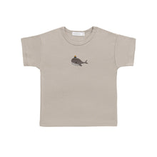 Load image into Gallery viewer, Jamie Kay - Pima Cotton Hunter Tee - Hazy Taupe Whale
