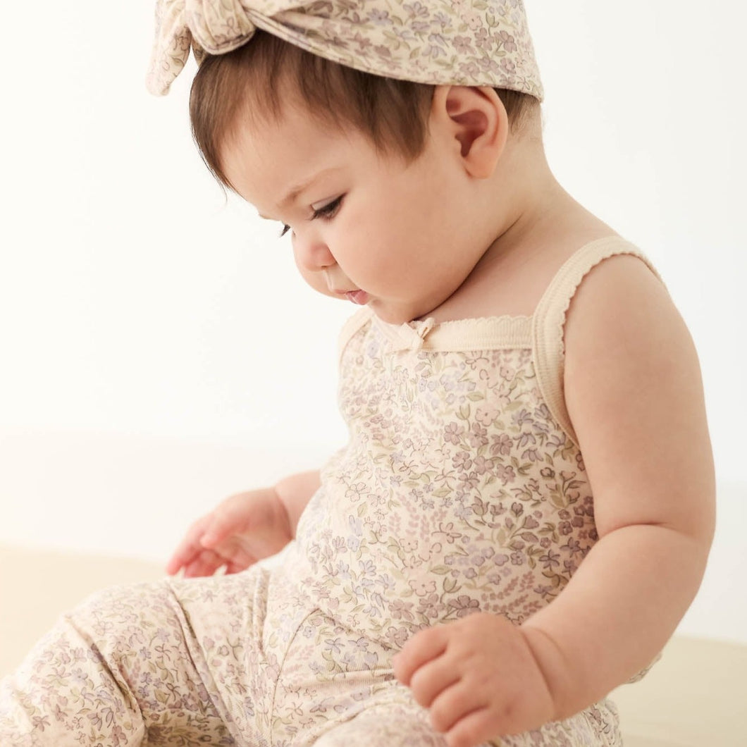 Jamie Kay - Bridget Singlet Bodysuit - April Floral Mauve