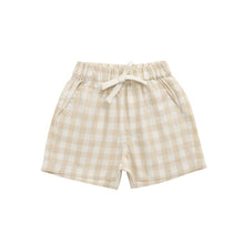Load image into Gallery viewer, Jamie Kay - 薄款短褲 - Gingham Pale Khaki
