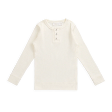 Load image into Gallery viewer, [預購] Jamie Kay - Organic Cotton Modal Long Sleeve Henley - Milk
