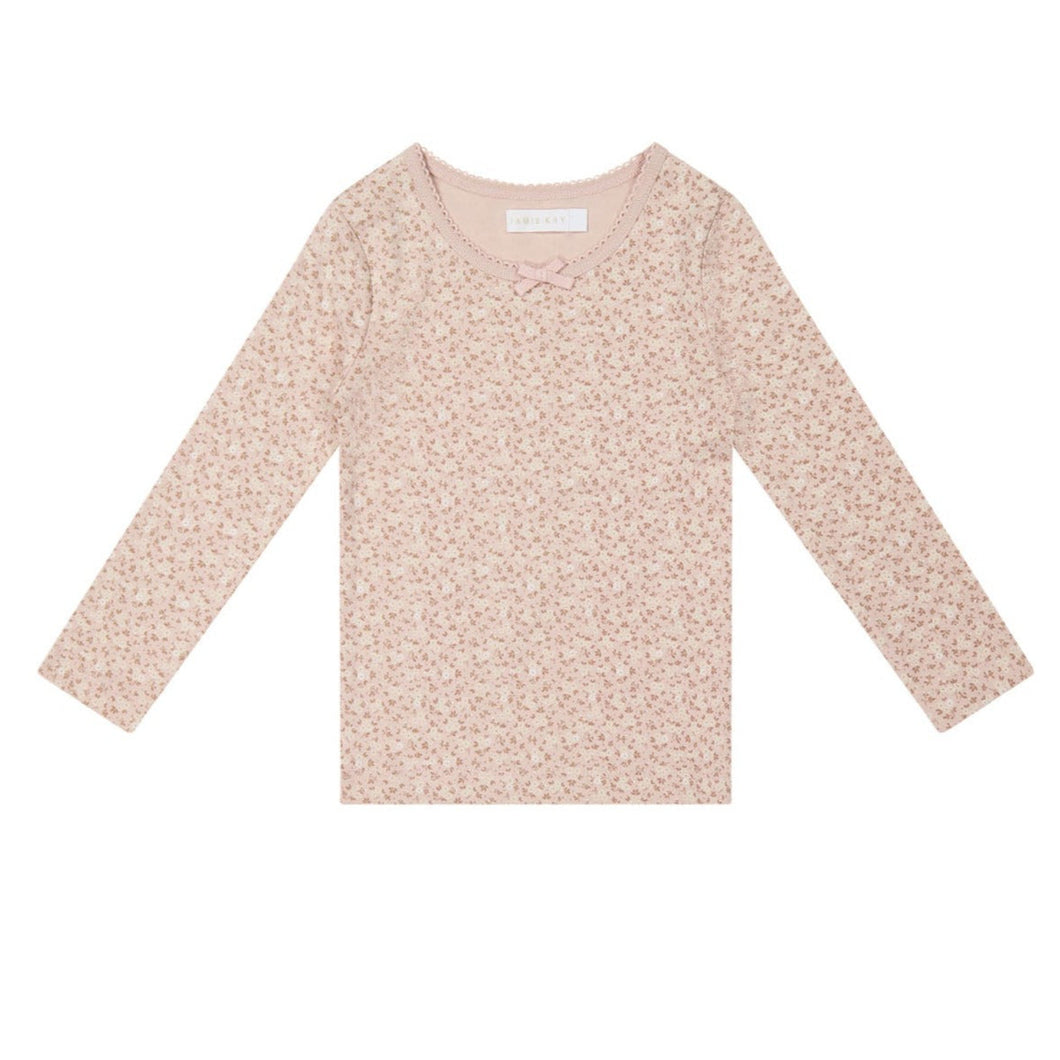 Jamie Kay - Long Sleeve Top - Rosalie Field Rose Dust 1Y
