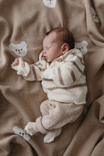 Load image into Gallery viewer, Jamie Kay - Bear Knitted Blanket - Cashew Marle
