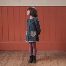將圖片載入圖庫檢視器 Little Cotton Clothes - 天鵝絨連排扣裙子 Juniper
