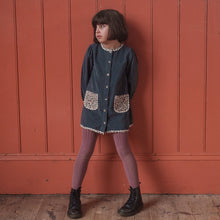 將圖片載入圖庫檢視器 Little Cotton Clothes - 天鵝絨連排扣裙子 Juniper
