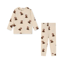 Load image into Gallery viewer, Konges Slojd - Blouse and Pants Set (Christmas Teddy)
