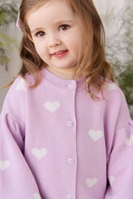 Load image into Gallery viewer, [預購] Jamie Kay - Kayla Cardigan - Kayla Heart Jacquard Orchid Dream
