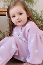 Load image into Gallery viewer, [預購] Jamie Kay - Kayla Cardigan - Kayla Heart Jacquard Orchid Dream

