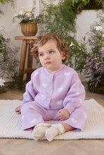 Load image into Gallery viewer, [預購] Jamie Kay - Kayla Cardigan - Kayla Heart Jacquard Orchid Dream
