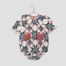 Load image into Gallery viewer, Little Cotton Clothes - Romy Romper Patchwork Floral (6M-2Y)
