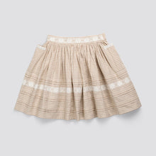 Load image into Gallery viewer, Little Cotton Clothes - Ira Skirt Straw Check (2Y-6Y)
