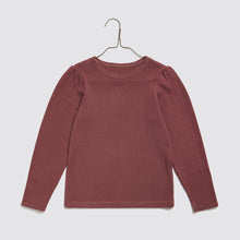 Load image into Gallery viewer, Little Cotton Clothes - Organic Pointelle T-shirt Redcurrent
