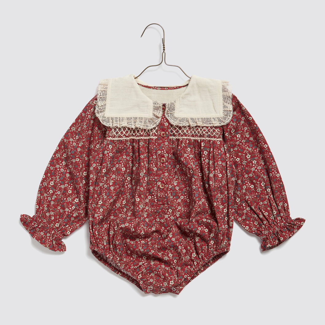 Little Cotton Clothes - Emille Romper Clove Floral