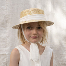 Load image into Gallery viewer, Frou Frou - CLASSIC CANOTIER HAT 綁帶圓頂草帽 (Off White)
