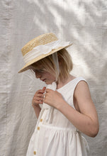 Load image into Gallery viewer, Frou Frou - CLASSIC CANOTIER HAT 綁帶圓頂草帽 (Off White)
