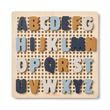 將圖片載入圖庫檢視器 LIEWOOD - ABC 字母釘板拼圖
