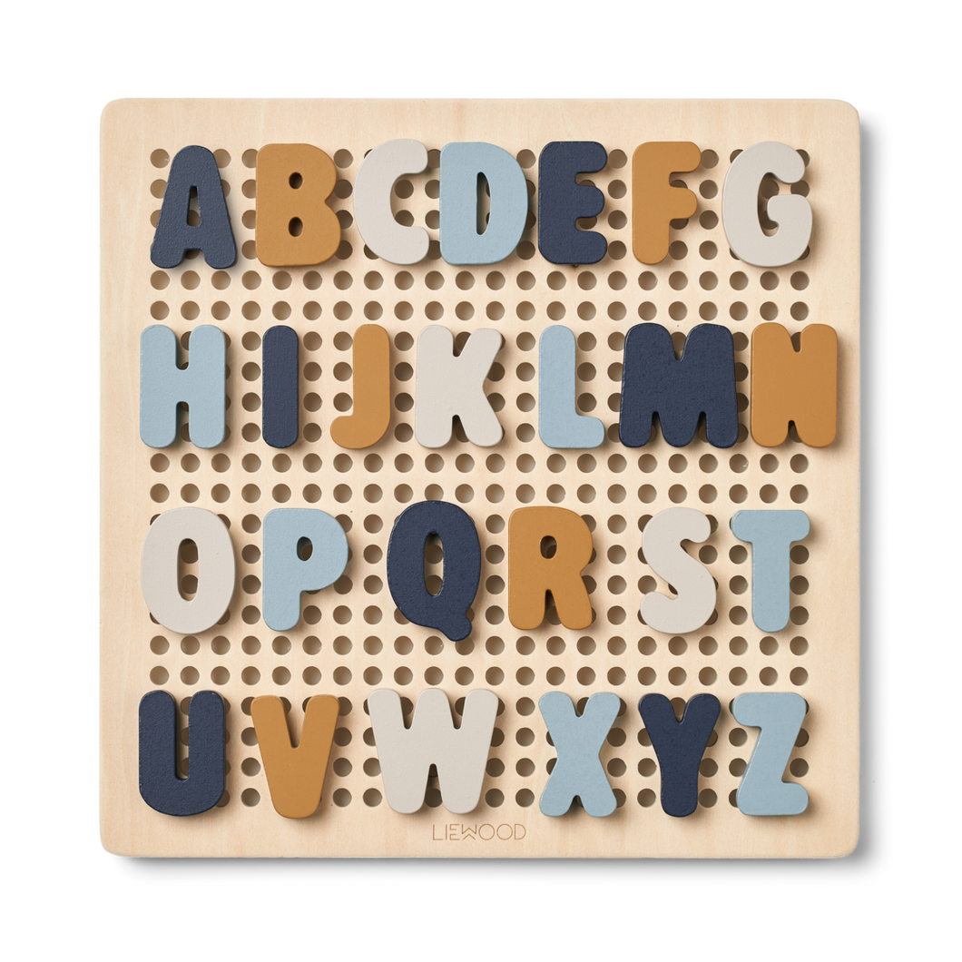 LIEWOOD - ABC 字母釘板拼圖