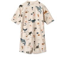 Load image into Gallery viewer, Liewood - Max Printed Shortsleeve Swimsuit (Sea Creature)
