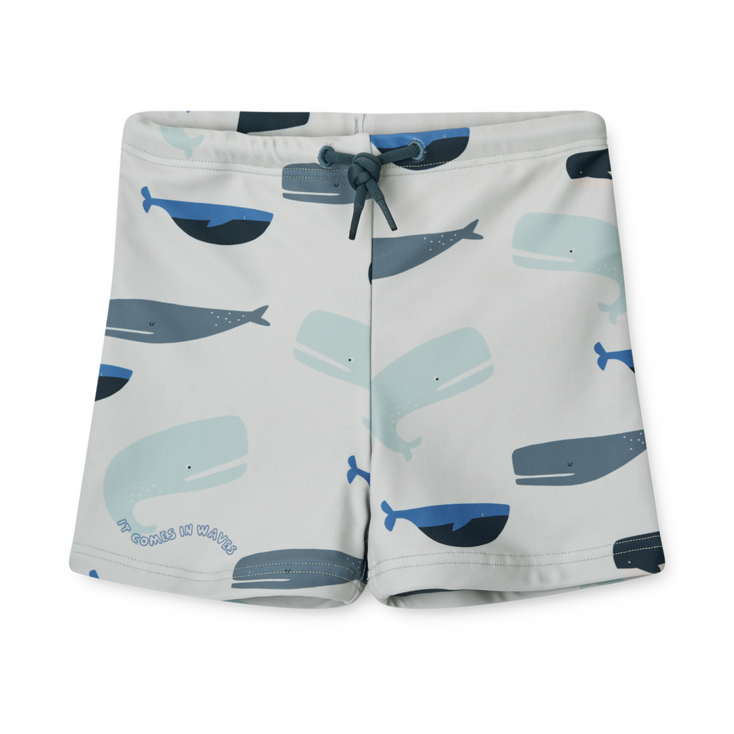 LIEWOOD - Otto Printed Swim Pants (Whales)