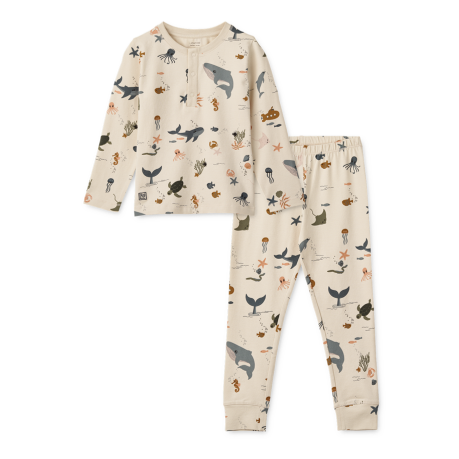 LIEWOOD - Wilhem Printed Pyjamas Set (Sea Creature)
