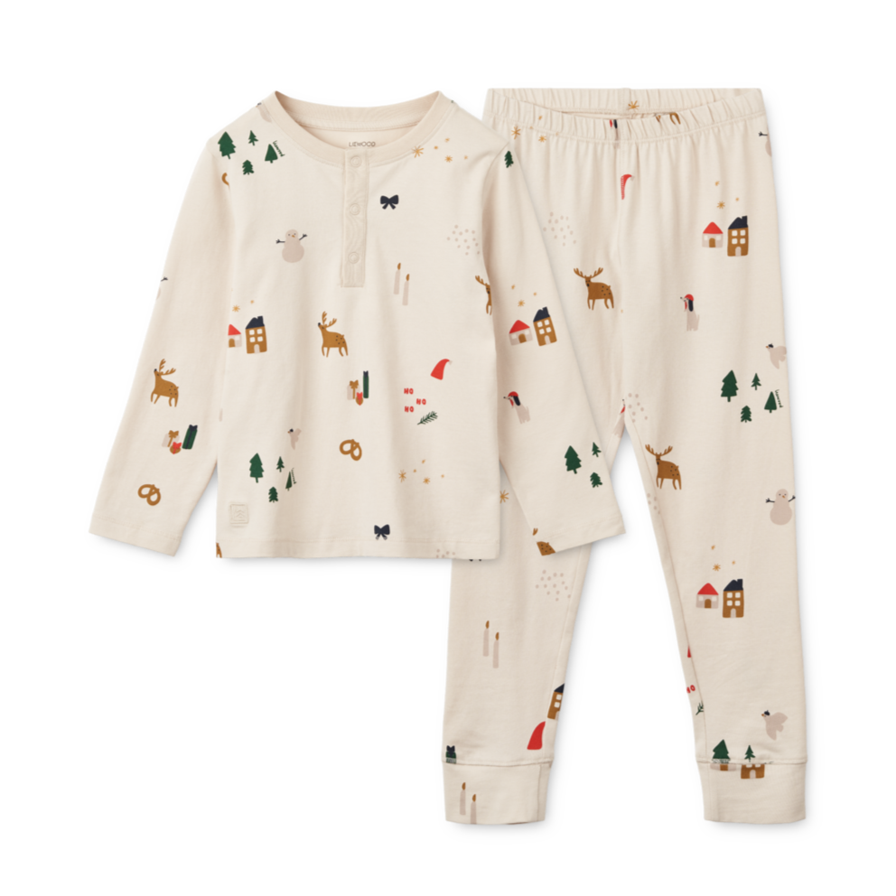 LIEWOOD - Wilhelm Printed Pyjamas Set (Christmas) 1.5Y