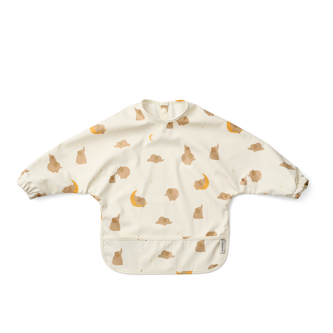 LIEWOOD - Merle Cape Bib (Elephant / Creme de la creme)
