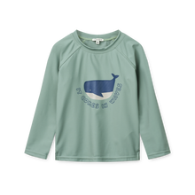將圖片載入圖庫檢視器 Liewood - Noah Placement Longsleeve Swin Tee (It comes in waves / Peppermint)
