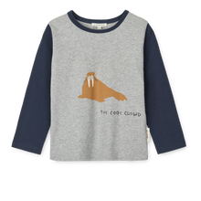 Load image into Gallery viewer, LIEWOOD - Apia Placement Longsleeve T-shirt (Walrus)
