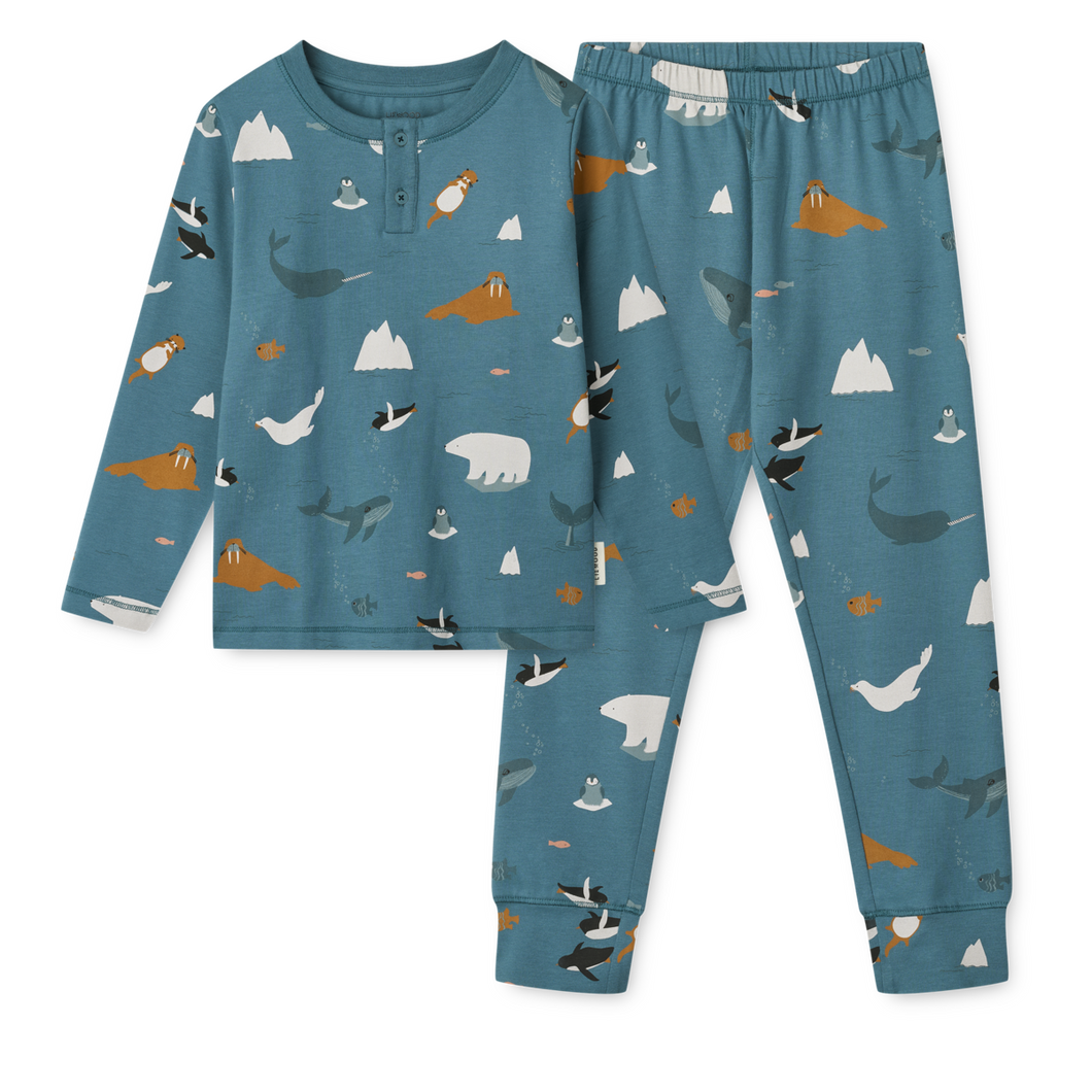 LIEWOOD - Wilhelm Printed Pyjamas Set (Arctic Sea)