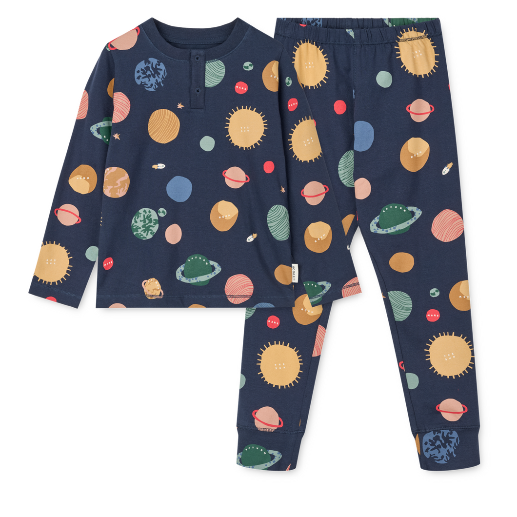 LIEWOOD - Wilhelm Printed Pyjamas Set (Universe/ Classic Navy)