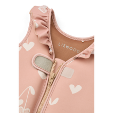 Load image into Gallery viewer, Liewood - Dove Swim Vest w Frill (Sweethearts / Pale tuscany)
