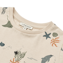 Load image into Gallery viewer, Liewood - Apia Printed Shortsleeve T-shirt (Sea creature / Sandy)
