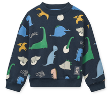 Load image into Gallery viewer, LIEWOOD - Ridley Printed Sweatshirt (Dino roar / Classic navy)
