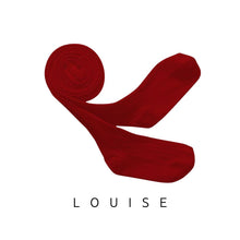 Load image into Gallery viewer, Collegien | Louise- Ribbed Tights - Carmine Red
