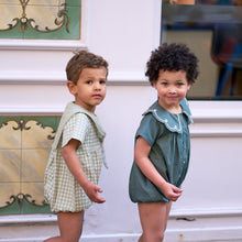 Load image into Gallery viewer, Maison Marelle - Romper CAMBON - green tea tiles 24M
