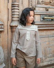 將圖片載入圖庫檢視器 [預購] Maison Marelle - Blouse Choisy Olive Check
