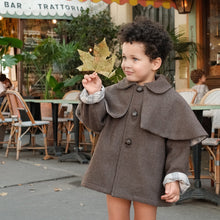 Load image into Gallery viewer, [預購] Maison Marelle - 可拆式披肩羊毛 Sherlock 風衣 (Brown Wool)
