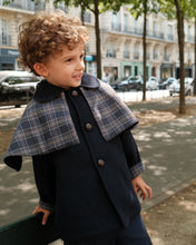 Load image into Gallery viewer, [預購] Maison Marelle - 可反穿披肩羊毛 Sherlock 風衣 (Blue Wool)
