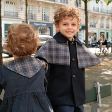 Load image into Gallery viewer, [預購] Maison Marelle - 可反穿披肩羊毛 Sherlock 風衣 (Blue Wool)

