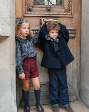 Load image into Gallery viewer, [預購] Maison Marelle - 可反穿披肩羊毛 Darcy 風衣 (Blue Wool)
